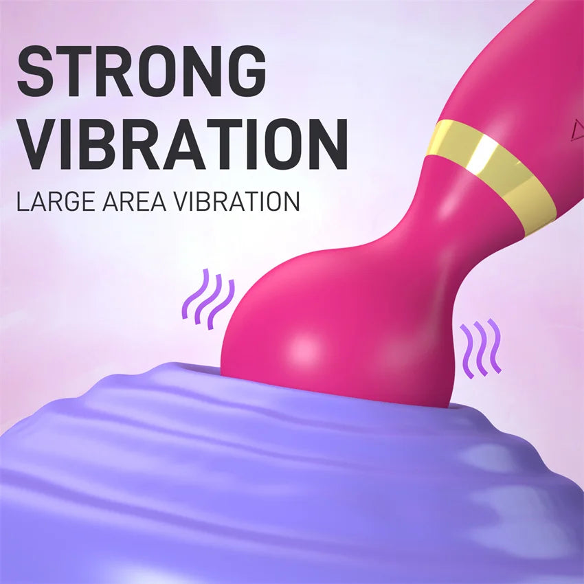 Powerful Dildos Vibrator Dual Motor Silicone Large Size Wand G-Spot Massager Sex Toy For Couple Clitoris Stimulator for Adults