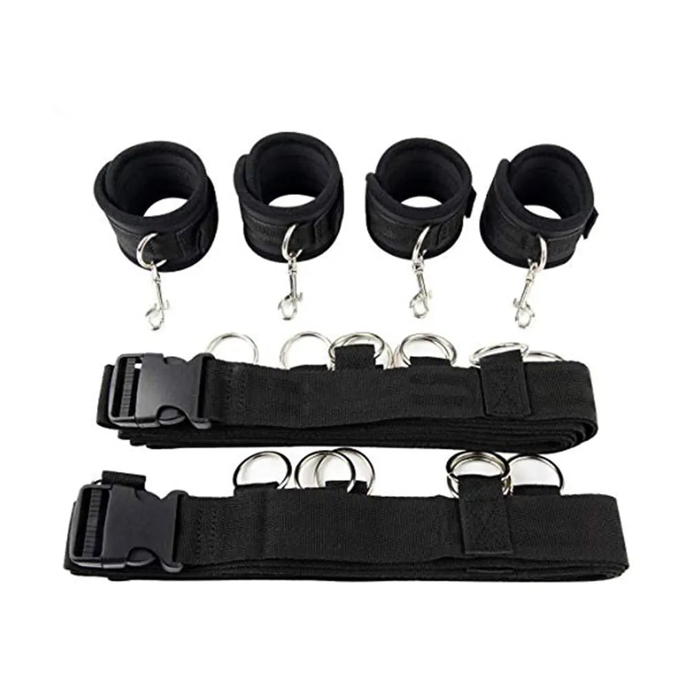 Restraint Erotica Binding Sex Forced Split Leg Straps Neck Wrist Bdsm Bondage Set Sex Toys For Woman Couples Product No Vibrator