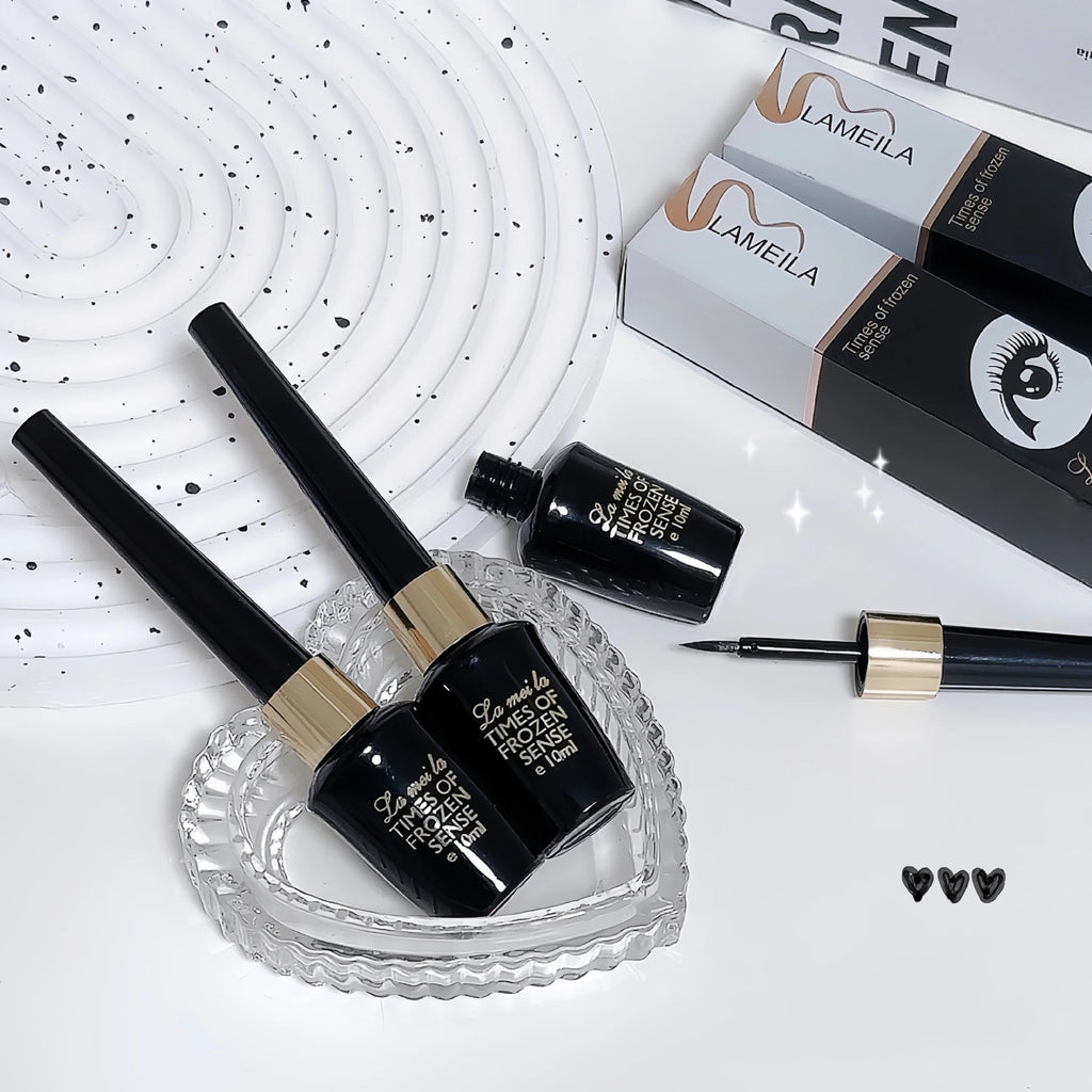Long-lasting Black Gel Eyeliner Ultra-fine Hard-tipped Waterproof Liquid Eyeliner Pen Quick-Dry Durable Cosmetics Makeup Tool