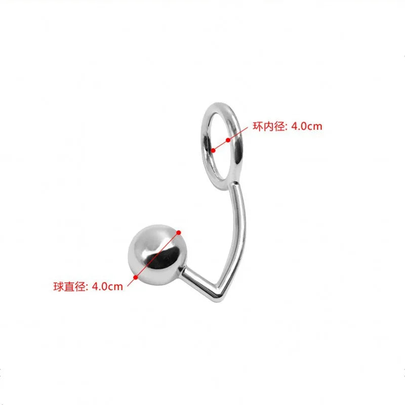 Metal Anal Hook Anal Plugs Posterior Toys Prostate Massager Male and Female Masturbators Anal Dilator Anal Stimulator Sex Toy 18