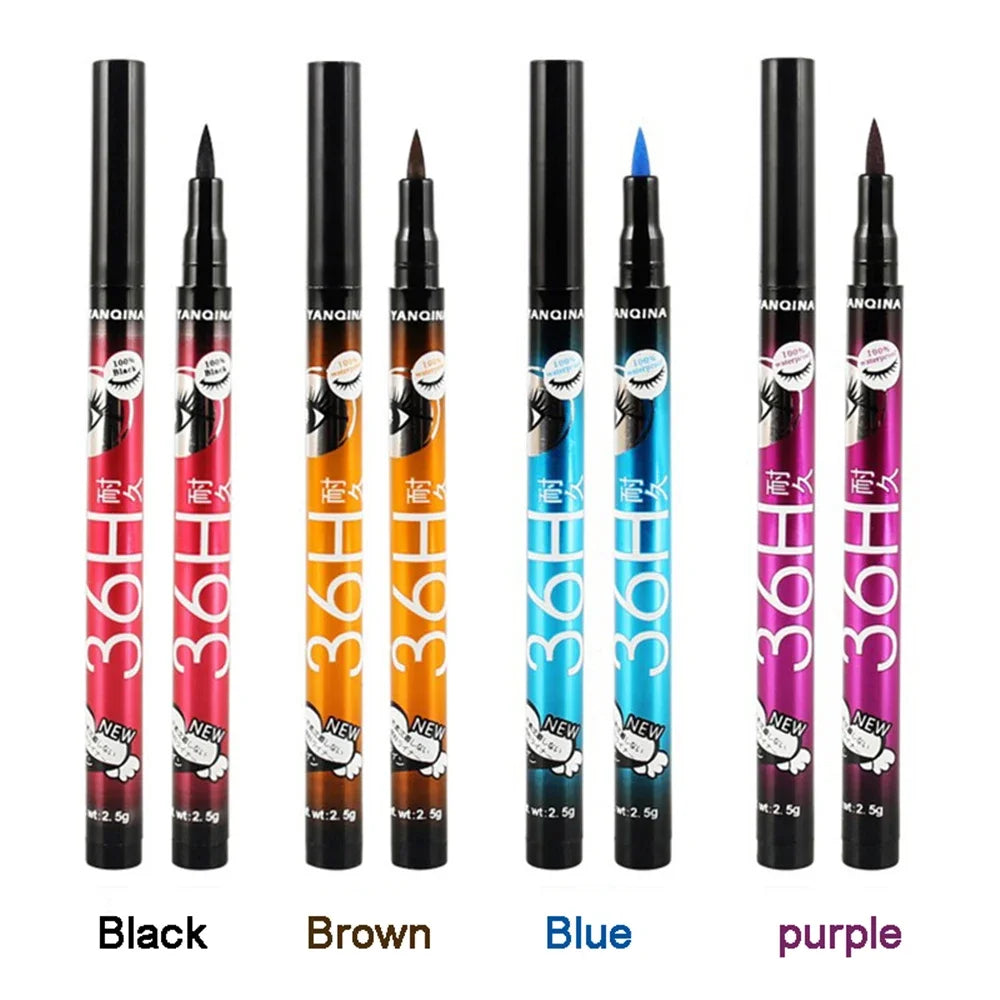 5 style of black liquid eyeliner shade brown make up eye liner pencil color eyeliner waterproof eyeliner eyes makeup stencil
