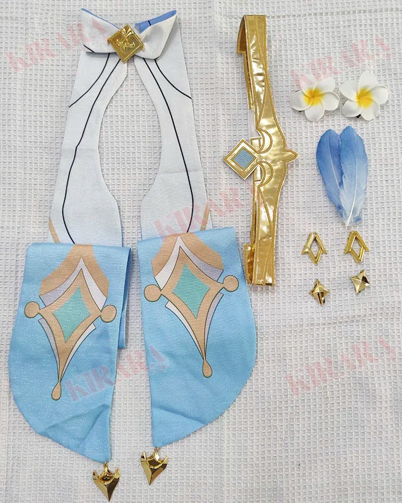 High Qualiy Lumine Cosplay Costume Wig Hair Game Impact Character Traveler for Women Cosplay Anime Events Role Play Dress