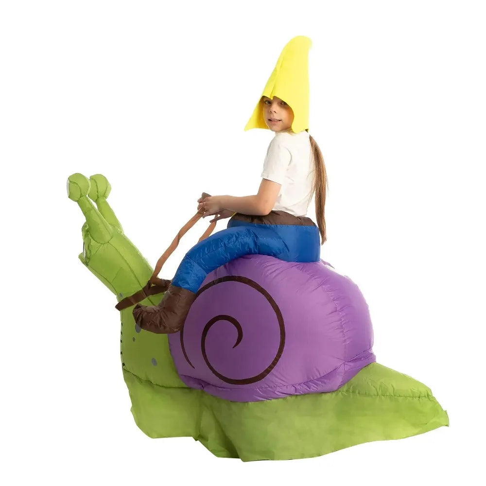 Inflatable Snail Costume Adult Blow up Animals Cosplay Suit Halloween Costume