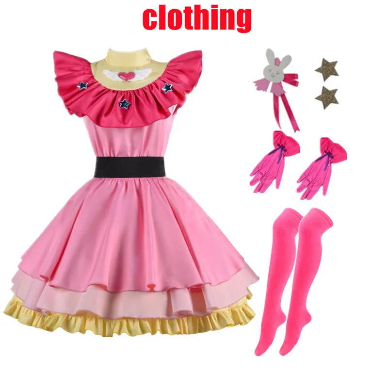 Anime OSHI NO KO Ai Hoshino Cosplay Costume Dress Lolita Skirt Pink Uniform Halloween Carnival Party Clothes
