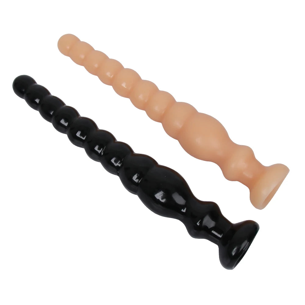 Long Anal Beads Plug With Suction Cup Anus Backyard Anal Balls Prostata Massage Butt Plug Erotics Adults Sex Toys For Women Men
