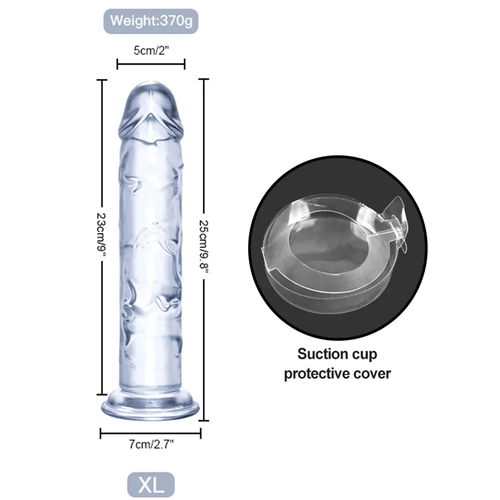 Realistic Jelly Dildo 6 Sizes Erotic Anal Sex Toys for Women Gay Soft Clitoris Vaginal Masturbators Penis Suction Cup Big Dick