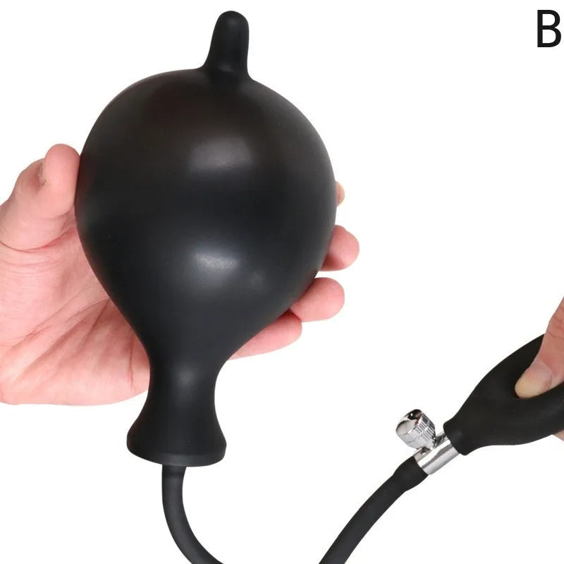 Body-Safe Silicone Expand Inflatable Anal Plug for Men Women Waterproof, Butt Plug Prostate Massager Adult Sex Toys Gay Anal Toy