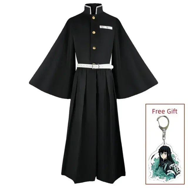 Aime Tokitou Muichirou Cosplay Costume Demon Slayer Cosplay Kimetsu No Yaiba Kisatsutai Uniform Wig Halloween Costume for Woman