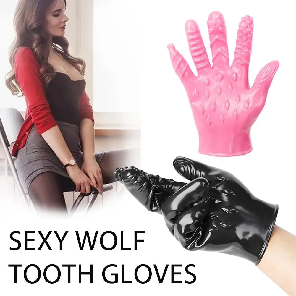 Adult Sex Gloves Masturbation Breast Massage Vaginal Clitoris Stimulator Finger Gloves 18+ Sex Toys For Couples Lesbian