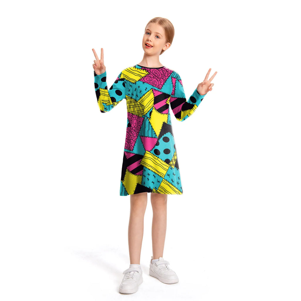 [You're My Secret] Cosplay Anime Nightmare Sally Costumes Christmas Carnival Fancy Party Matching Dress Up Set Bodysuits Female