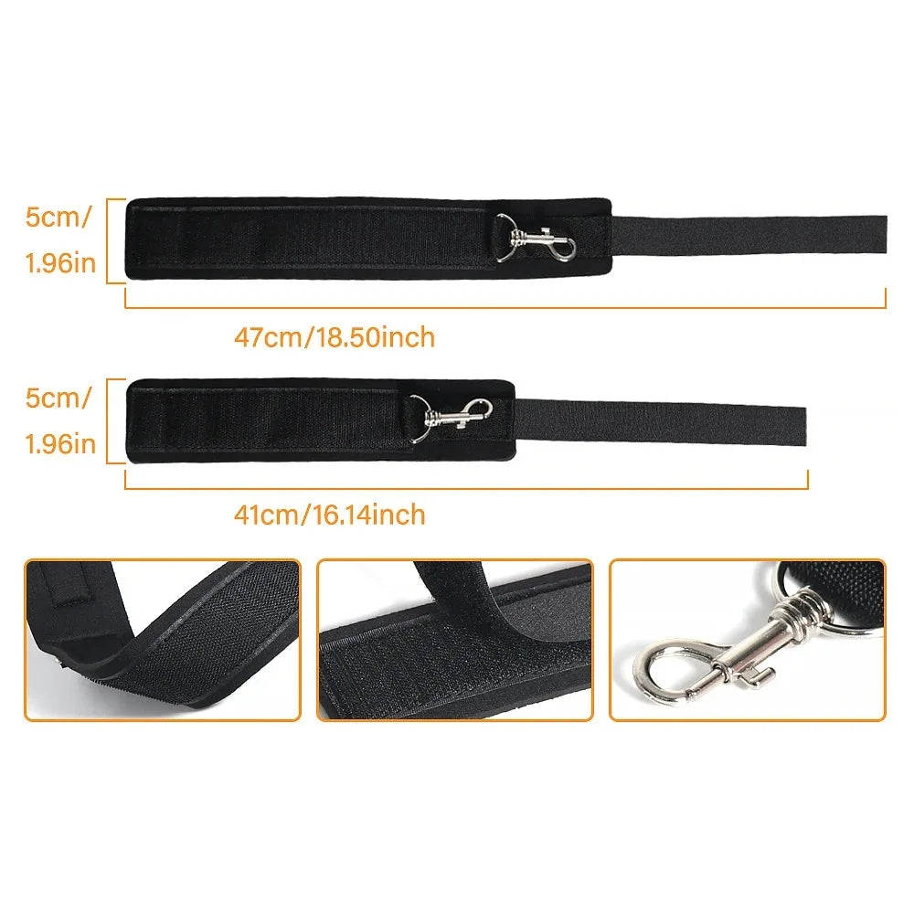 BDSM Flirting Sextoy Bed Restraint Set Couple Sex Toys Bondage Handcuff Kit Adult Game Tool Erotic Tie Downs Arm Ankle Restrict