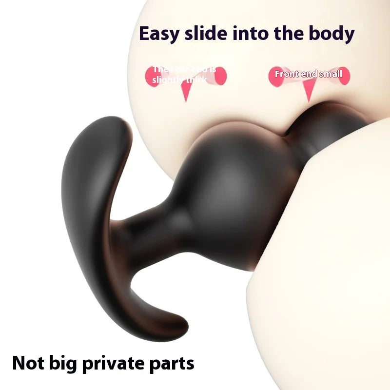 Anal Plug with Steel Balls Butt Plug Anal Beads Fetish Men Prostate Massager Sex Toys for Women Men Anal Dilator Butplug