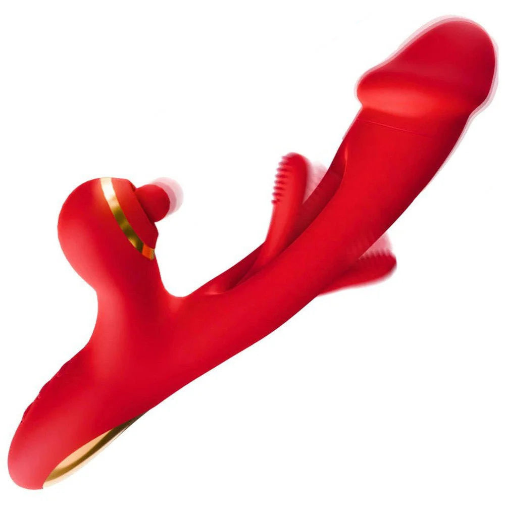 Super Powerful Double-Paddling Vibrator Female Impact Massage Fake Penis Clitoris Stimulator G-spot Massager Adult Toy