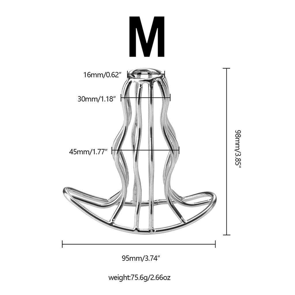 1PCS Hollowed-out metal gourd-shaped anal plug, anal expansion training, anal masturbation toys, lovers flirting games, sex toys