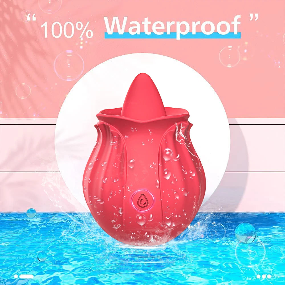 Licking Vibrator for Women Clitoral Nipple Stimulator Massager Thrusting Dildo 2 in 1 Sex Toy for Women Adult Sex Products 18+