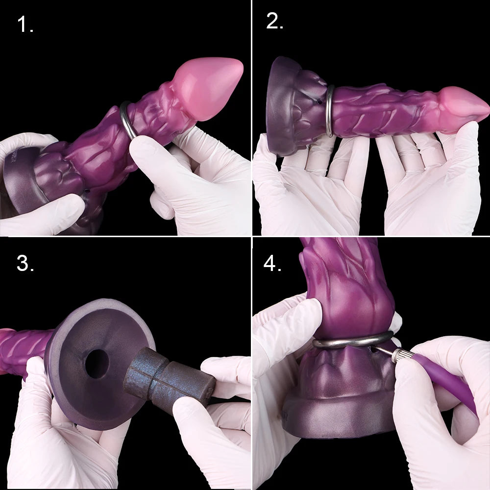 GBAR Inflatable Anal Plug With Sucker Vagina Stimulator Monster Dildo Anal Expander Adult Sex Toys For Women Men Sexy Shop