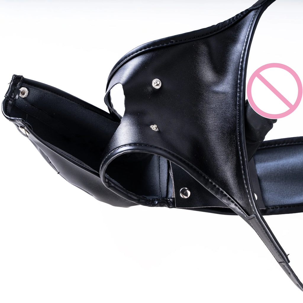 Ultra Men Sexy Leather Bondage Gear Sex Toys Kits of Male Silicone Anal Plug Harness Panties Erotic Costumes Exotic Accessories