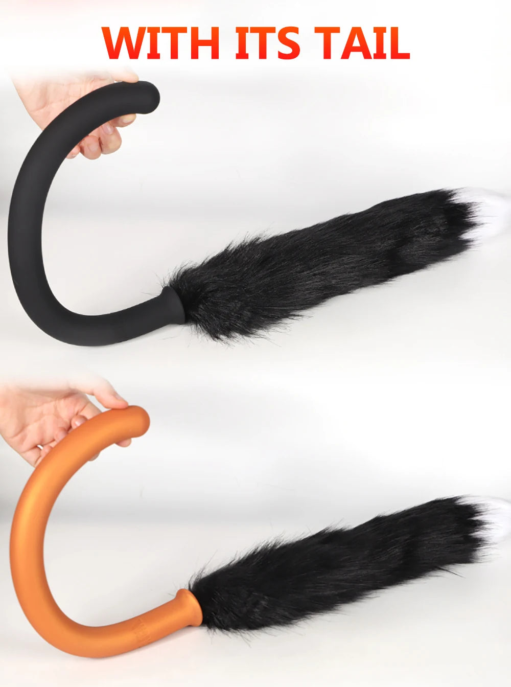 Dog Dildo With Silicone Butt Plug Long Tail Cosplay BDSM Adult Sex Games Long Anal Plug Animal Dildos For Women Penis Buttplug