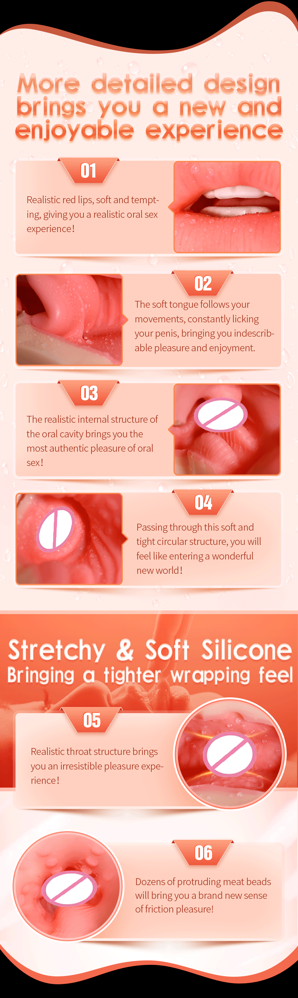 3 IN 1 Sex Toys Masturbation For Men Deep Throat Artificial Real Pussy Oral Male MasturbatorBlowjob Realistic Rubber Vagina 18+