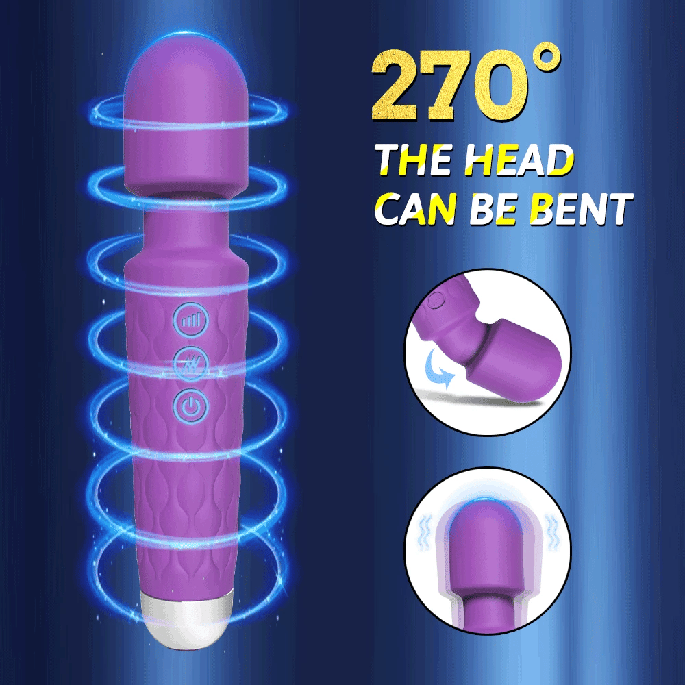 Powerful Magic Wand Vibrators Massager Clitoris G-Spot Stimulator Female Masturbator Dildo Erotic Sexy Toys or Women Adults 18