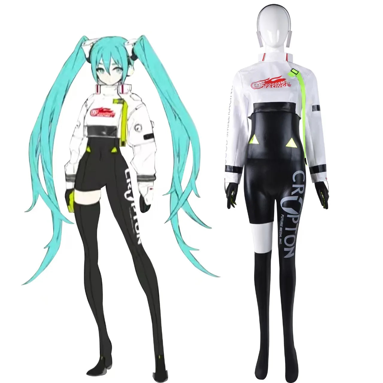 Anime Mikuu 2022 Racing Cosplay Costumes Game Hatsune Miku Anime Cosplay Costume For Women Halloween Carnival Party Comic Con