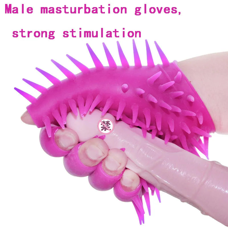 BDSM Sexy Gloves Masturbation Fetish Erotic Flirting Tools Accessories Vaginal Penis Massage Adult Game Sex Shop Sex Toy for Men