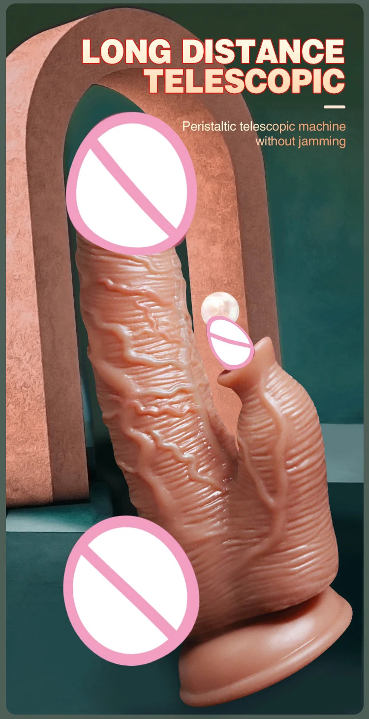 Realistic Dildo Telescopic Swing Heating Vibrator for Women Clitoris Vaginal G Spot Stimulation Massager Adult Pleasure Sex Toy