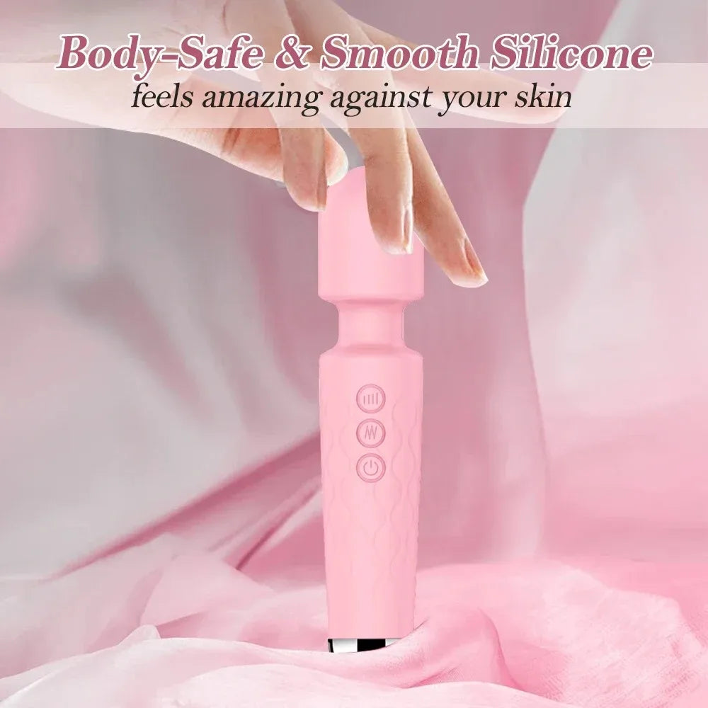 Powerful High Frequency Vibrators  Female 20 Speeds Magic-Wand G Spot Clitoris Stimulator Anal Women Masturbation Adult Sex Toys