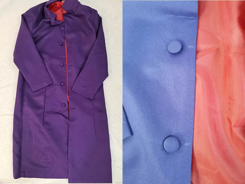 The Joker Cosplay Costume Clown full set Coat Shirt Vest Tie Suit Outfits Joker Full Set for Men Halloween Costumes