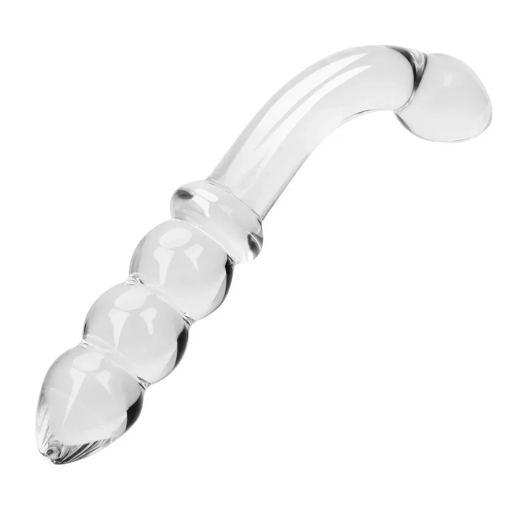 Glass anal bead butt plug for women hard dildo vagina anal dilator male prostate massager female masturbation device sex toy