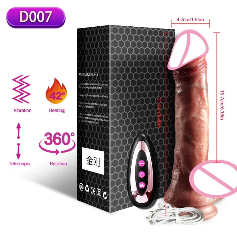Vibrator for Women Sextoy Heating Dildo Penis Vibrators Female Masturbators Big Telescopic Swing Erotic Toy Sex Toys for womans
