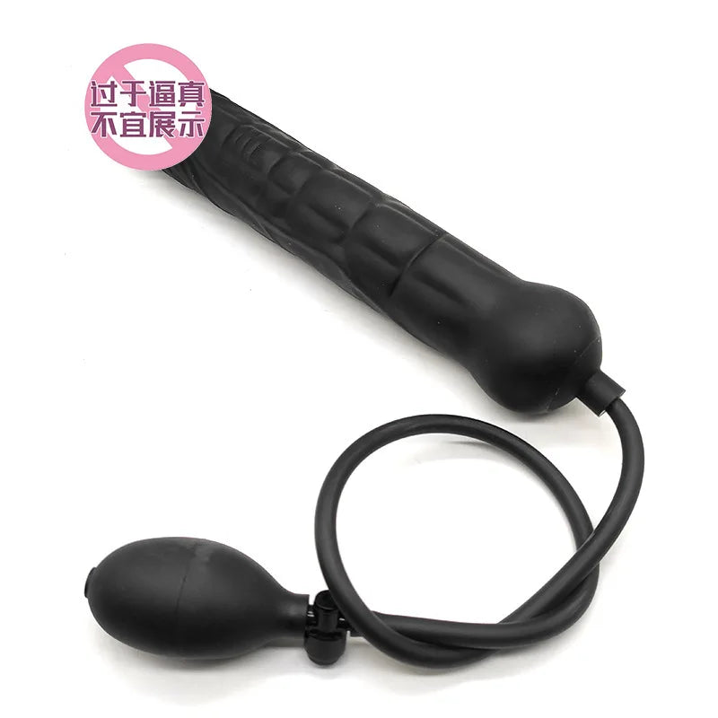 Inflatable Big Dildo Butt Plug Vagina And Anus Expansion Masturbator Prostate Stimulation Massage Anal Plug Erotic Intimate Toys