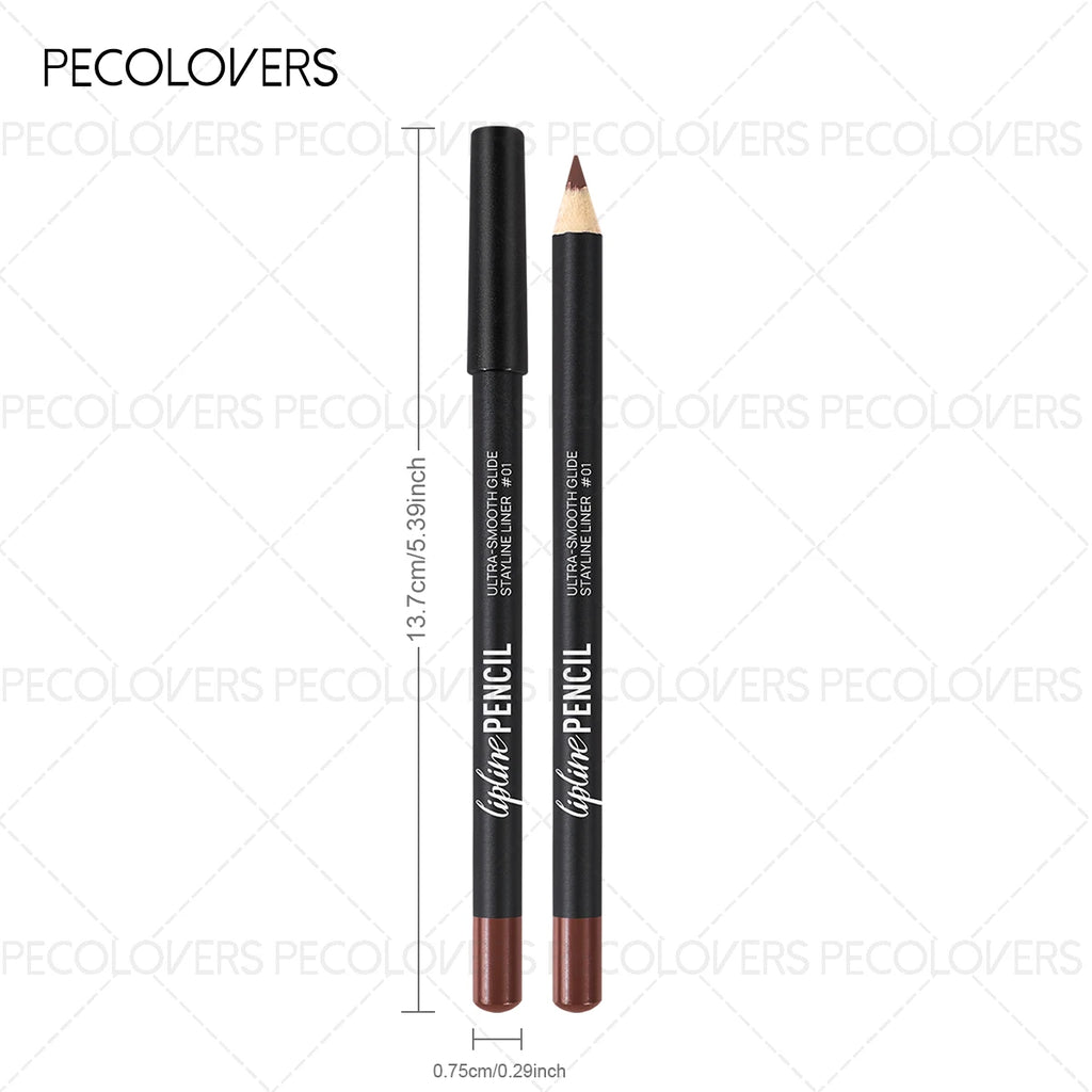 1PC Matte Lip Pencil - Long-Lasting, Waterproof, Dual as Lip Liner & Lipstick, Pumpkin Spice Shade, Rich Colors, For Christmas