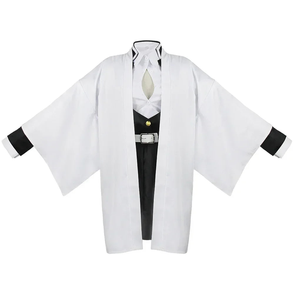 Adult Kids Demon Slayer Kimetsu No Yaiba Anime Kimono Kanroji Mitsuri Cosplay Costume Kisatsutai Sexy Women Halloween Clothes