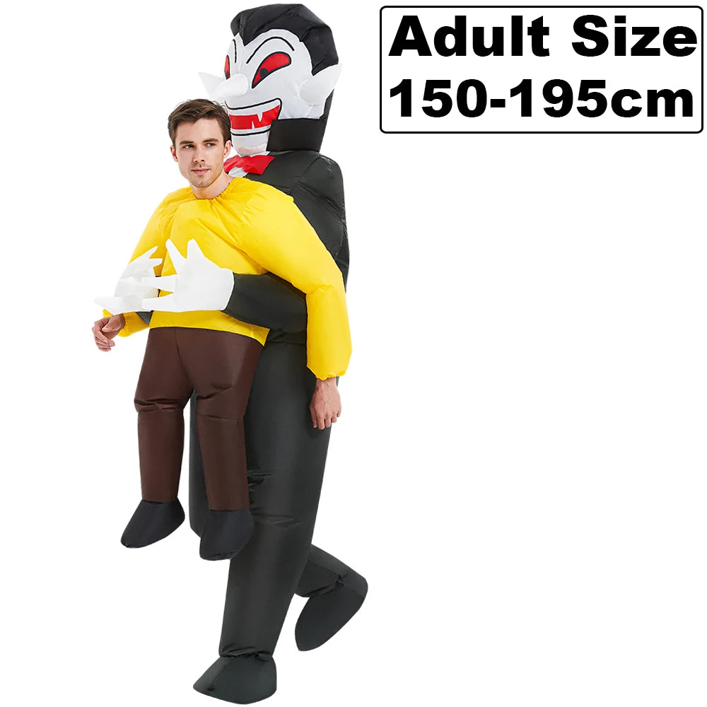 New Alien Inflatable Costume Anime Suits Dress Mascot Purim Halloween Christmas Party Cosplay Costumes for Kids Adult