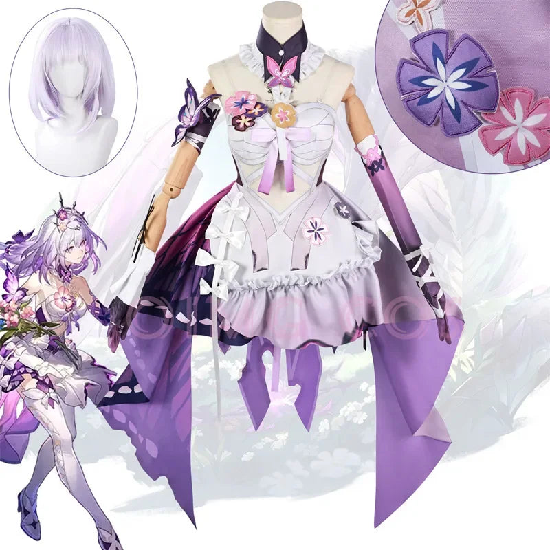 Castorice Cosplay Costume Honkai Star Rail Carnival Uniform Wig Halloween Costumes Anime Men Game