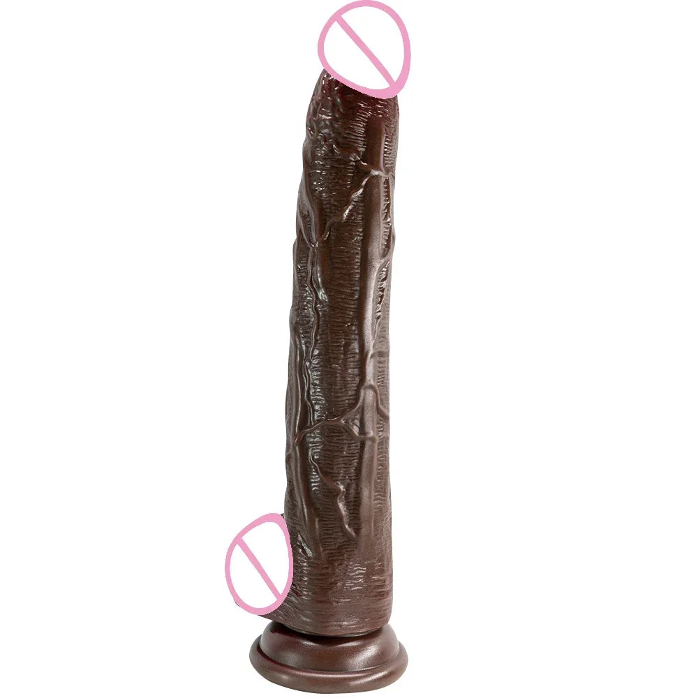 13.3in Super Long Penis Dildo Realistic Soft Dildo With Suction Cup Anal Sex Toys For Men Women Masturbator Huge Phallus