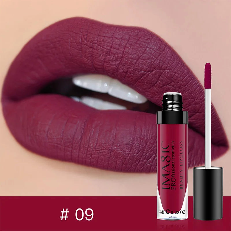 IMAGIC matte 28 color Sexy Matte Lipstick lipgloss Waterproof Long Lasting Gloss Beauty makeup lip gloss fashion lip
