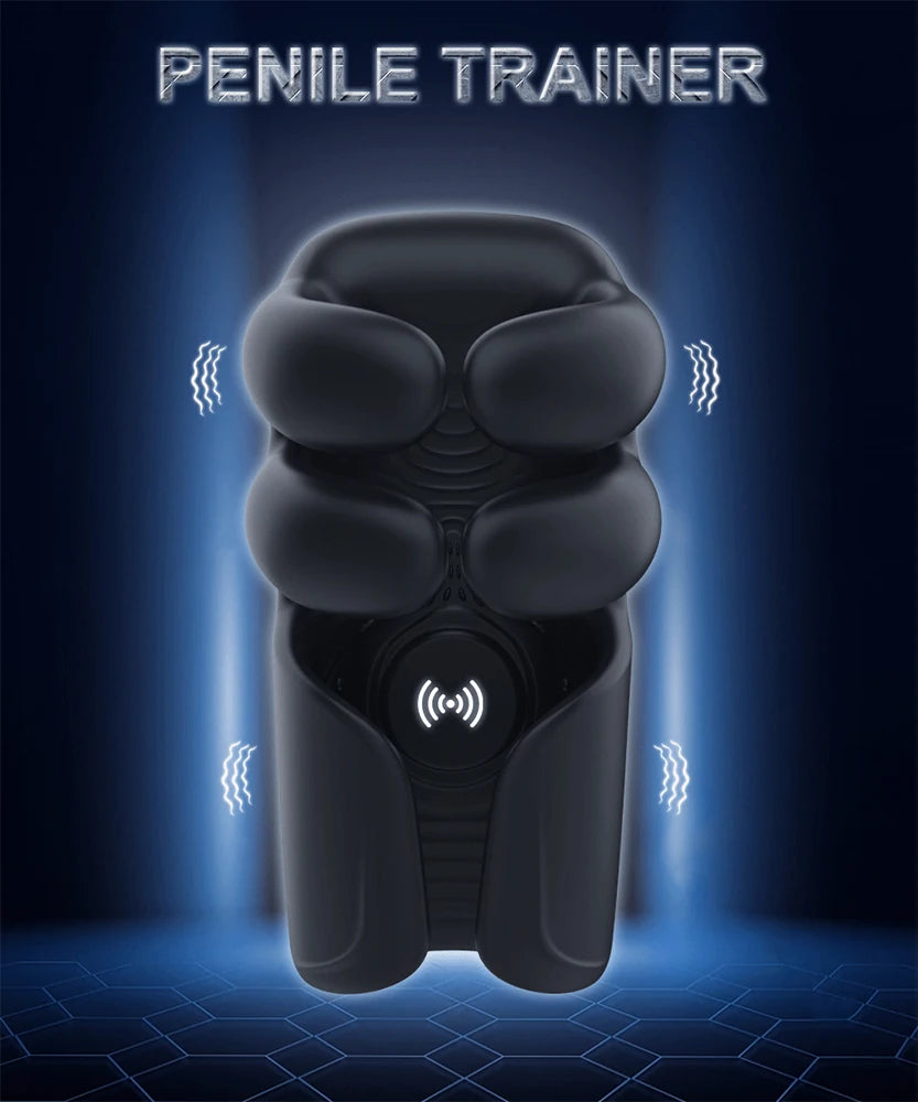 Vibrator For Men Tapping Flapping Glans Massager Sex Machine Penis Delay Trainer Automatic Male Masturbator Sex Toys for Adult