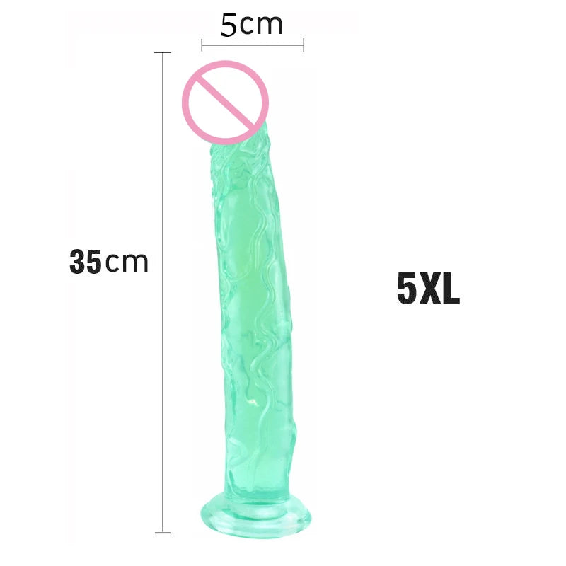 New Realistic Dildos Erotic Jelly Dildo Artificial Penis G-spot Simulation Large penis Anus Anal plug Female penis masturbation