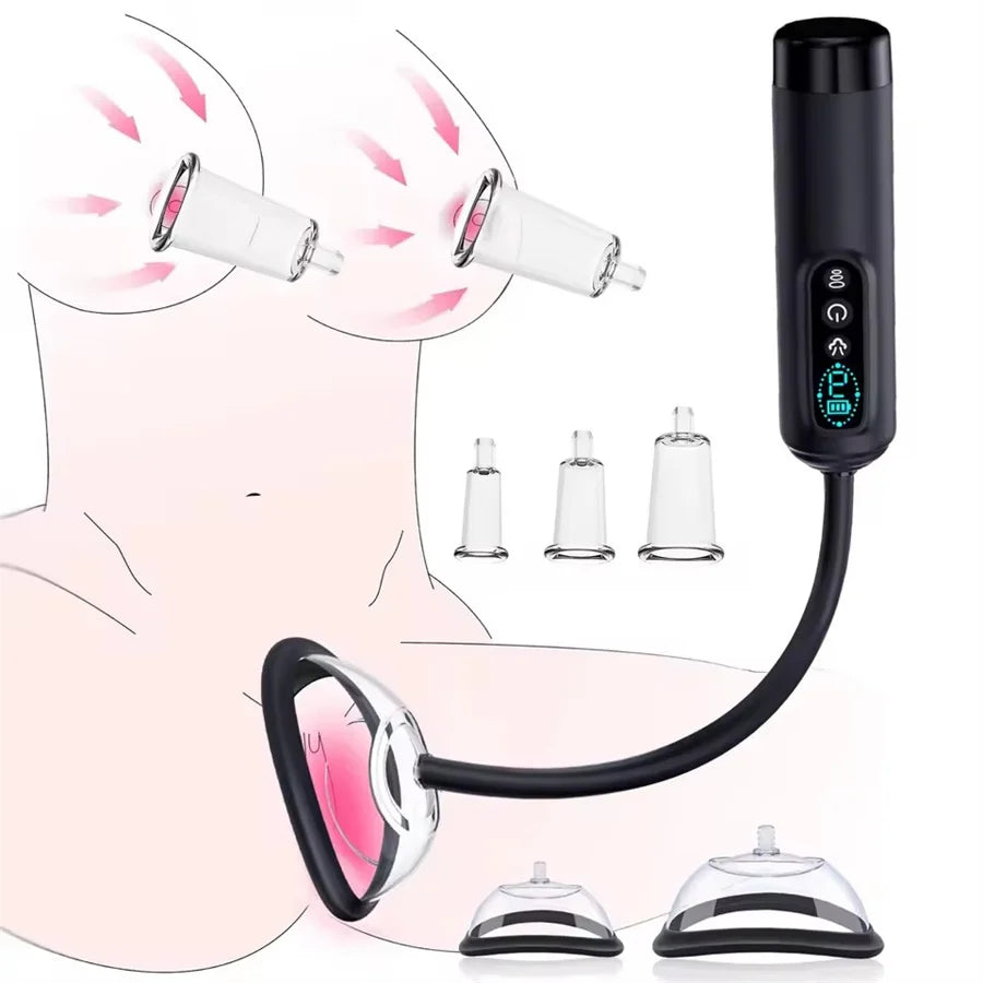 Pussy Pump Vibrator BDSM Electric Vacuum Sucking Vagina Sex Pump 6 Suction Clit Nipple Sucker Vibrator Sex Toy For Women