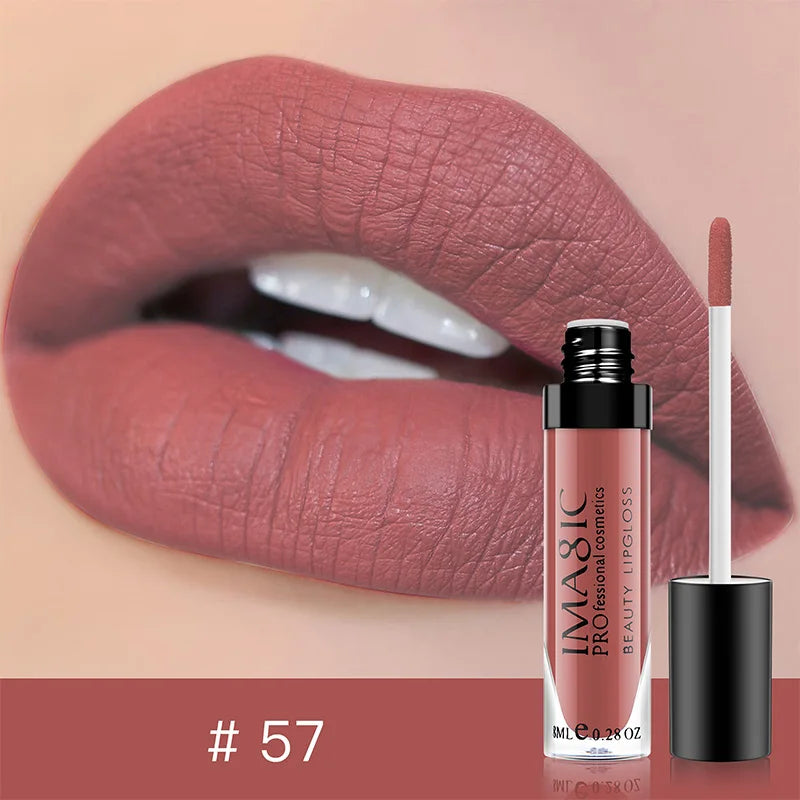 IMAGIC matte 28 color Sexy Matte Lipstick lipgloss Waterproof Long Lasting Gloss Beauty makeup lip gloss fashion lip