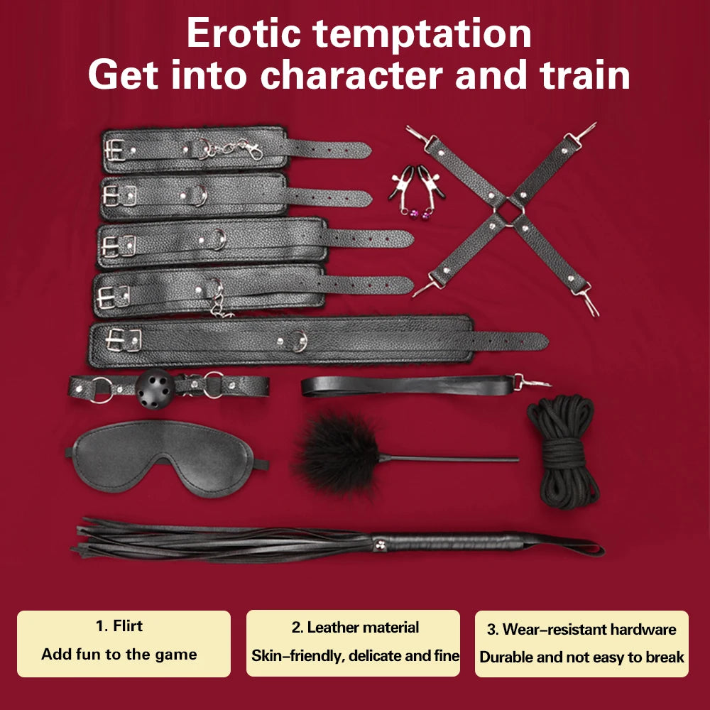Sex Toys for Women BDSM Sexual Couples Kit Erotic Accessories Handcuffs for Session Anal Plug Sex Game Adult Sexy Toys Sexyshop