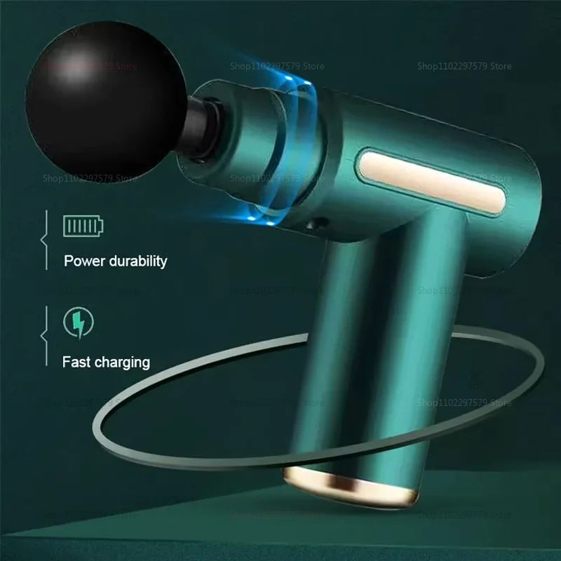 Deep Muscle Activity Electric Shock Massage Gun Neck Waist and Back Exclusive Physical Therapy Tool for Fitness Muscle Recovery