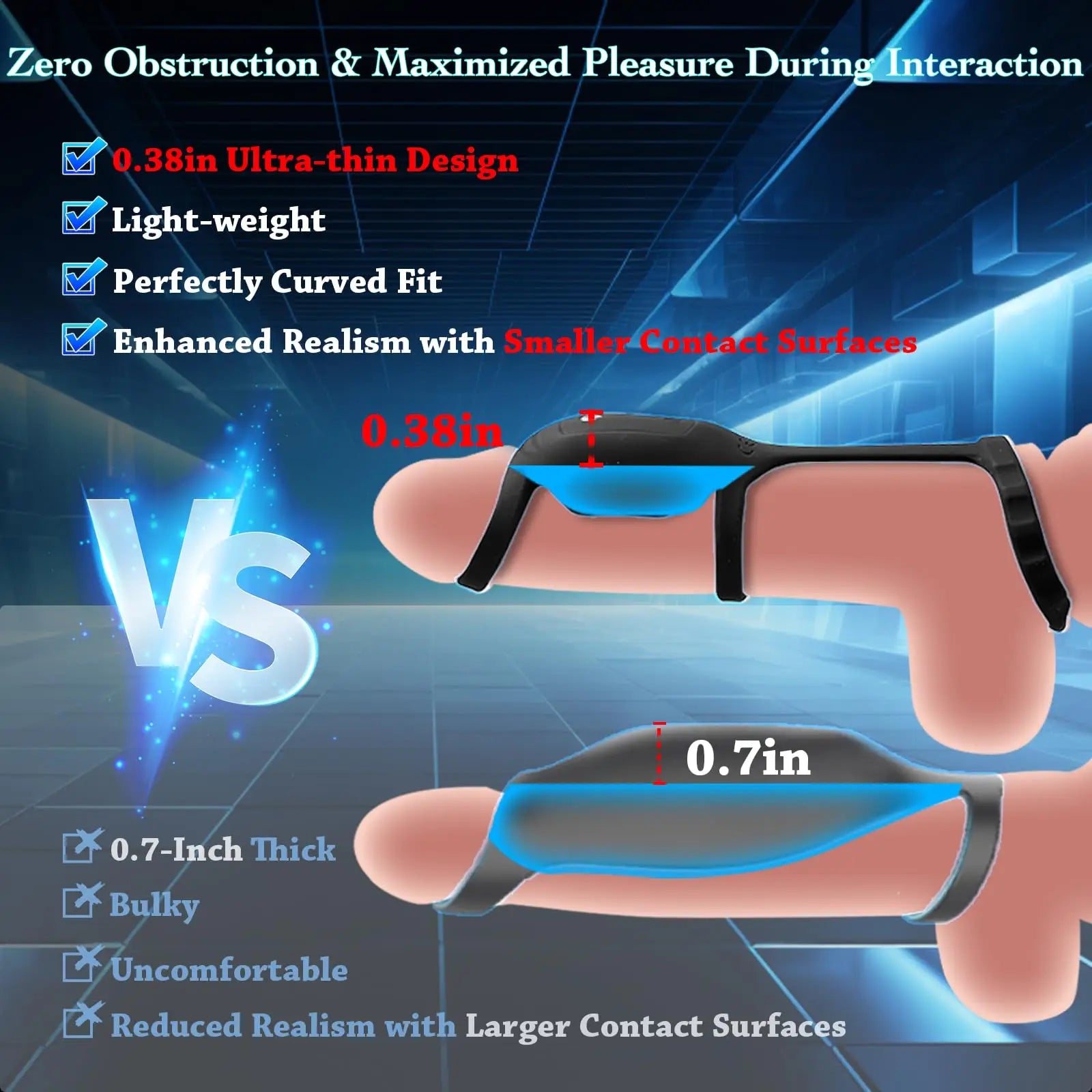 HESEKS Sex Toys For Men Penis Ring Testicles Vibrator Ejaculation Delay Enlargement Penis Adult Goods Intimate For Men  Couples