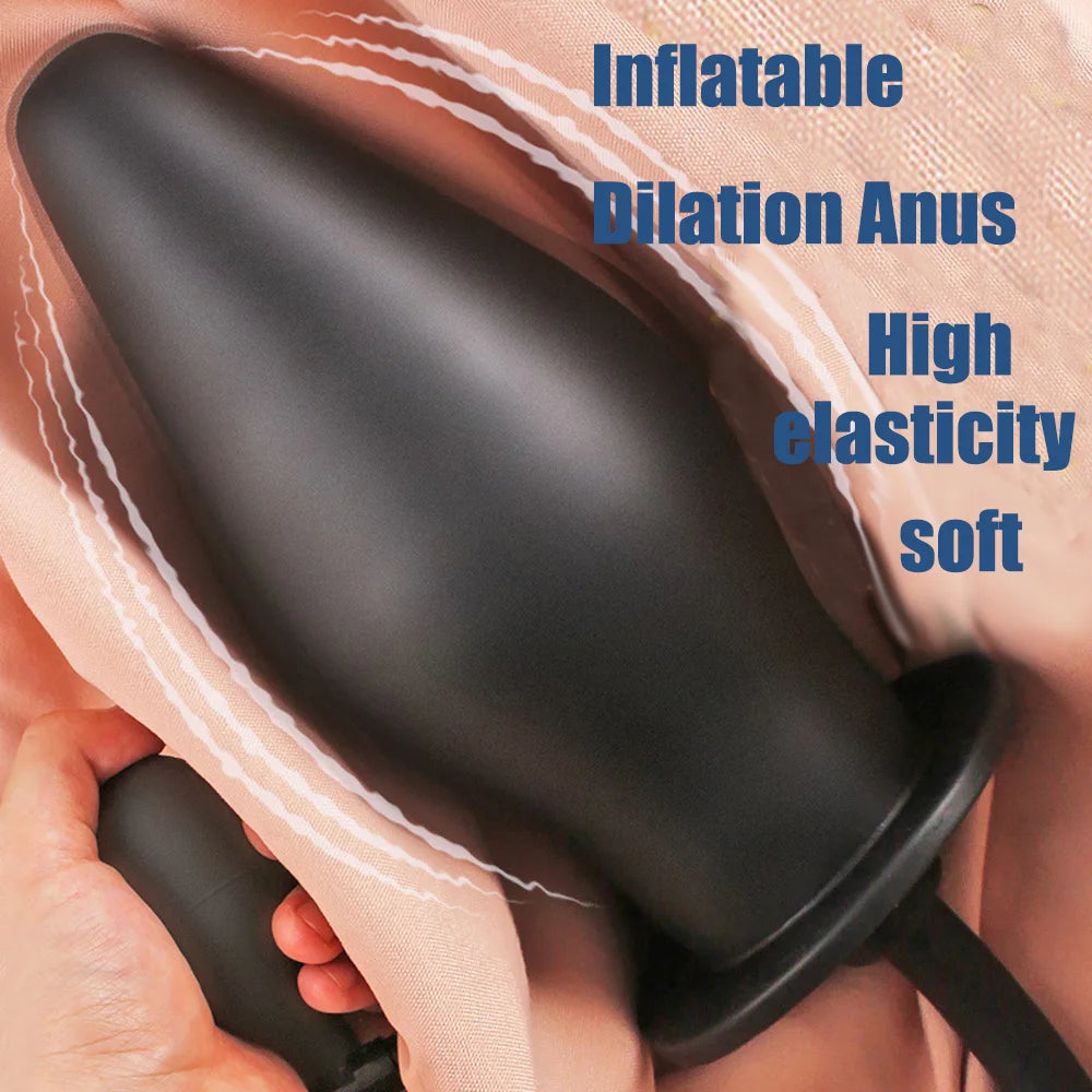 Inflatable Dildo Vagina Anus Dilator Expandable Butt Plugs Bdsm Adult Game Sex Toy for Women Men Gay Anal Plug Prostate Massager