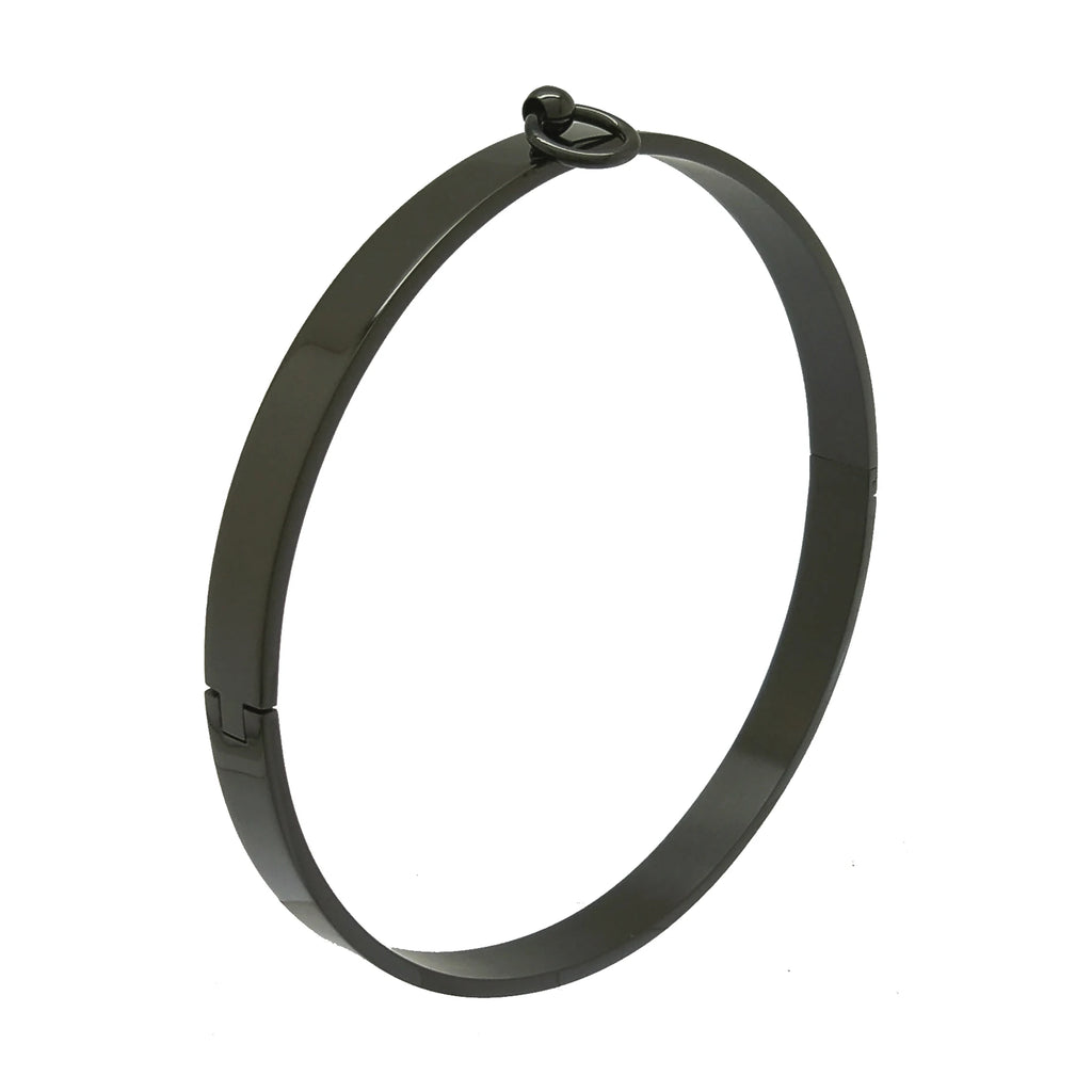 Polished Stainless Steel Slave Choker Necklace Gold Black Silver Color Fetish Wear Women's Jewelry