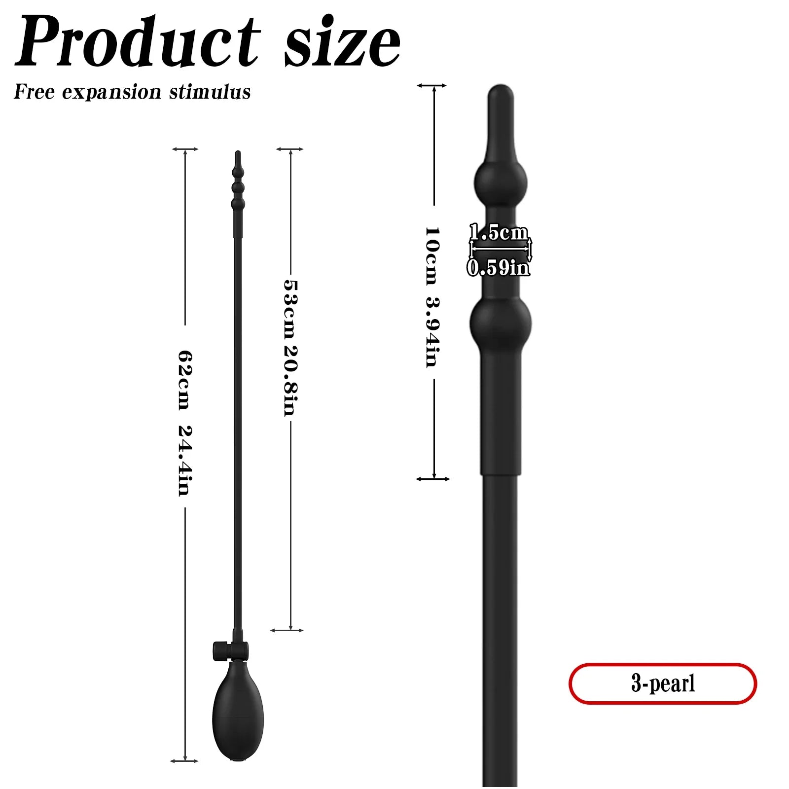 Inflatable anal plug: adult female vaginal and anal dilators, prostate massagers, giant beads, inflation tools, new anal toys