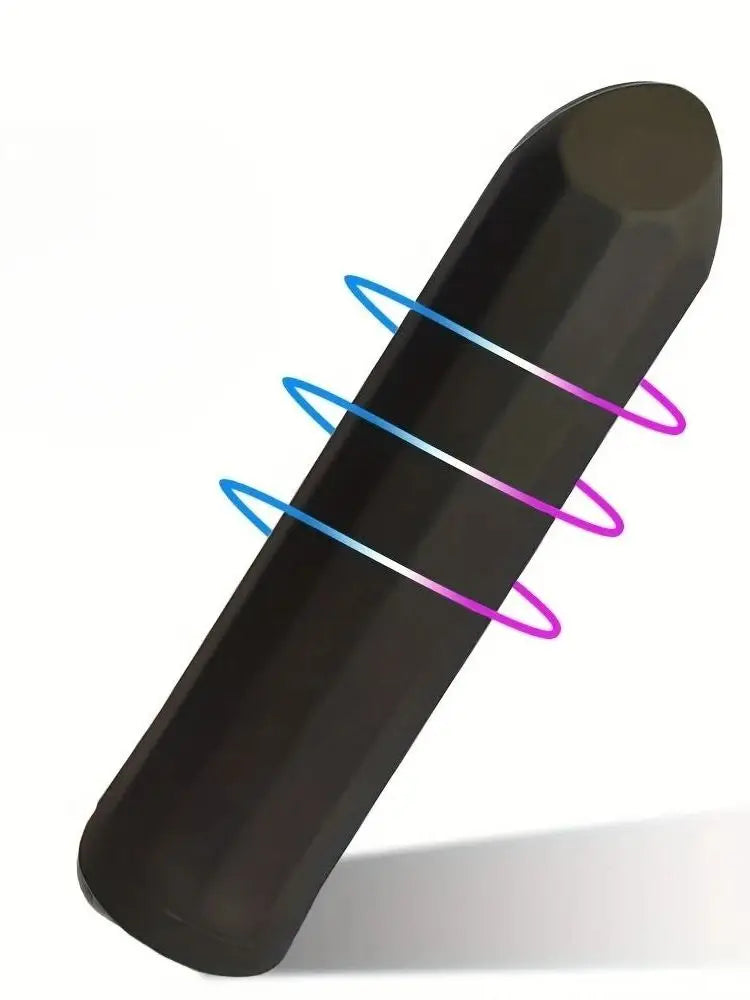 Bullet Vibrator with Angled Tip for Precision Clitoral Stimulation Discreet Rechargeable Lipstick Vibe with 10 Vibration Modes