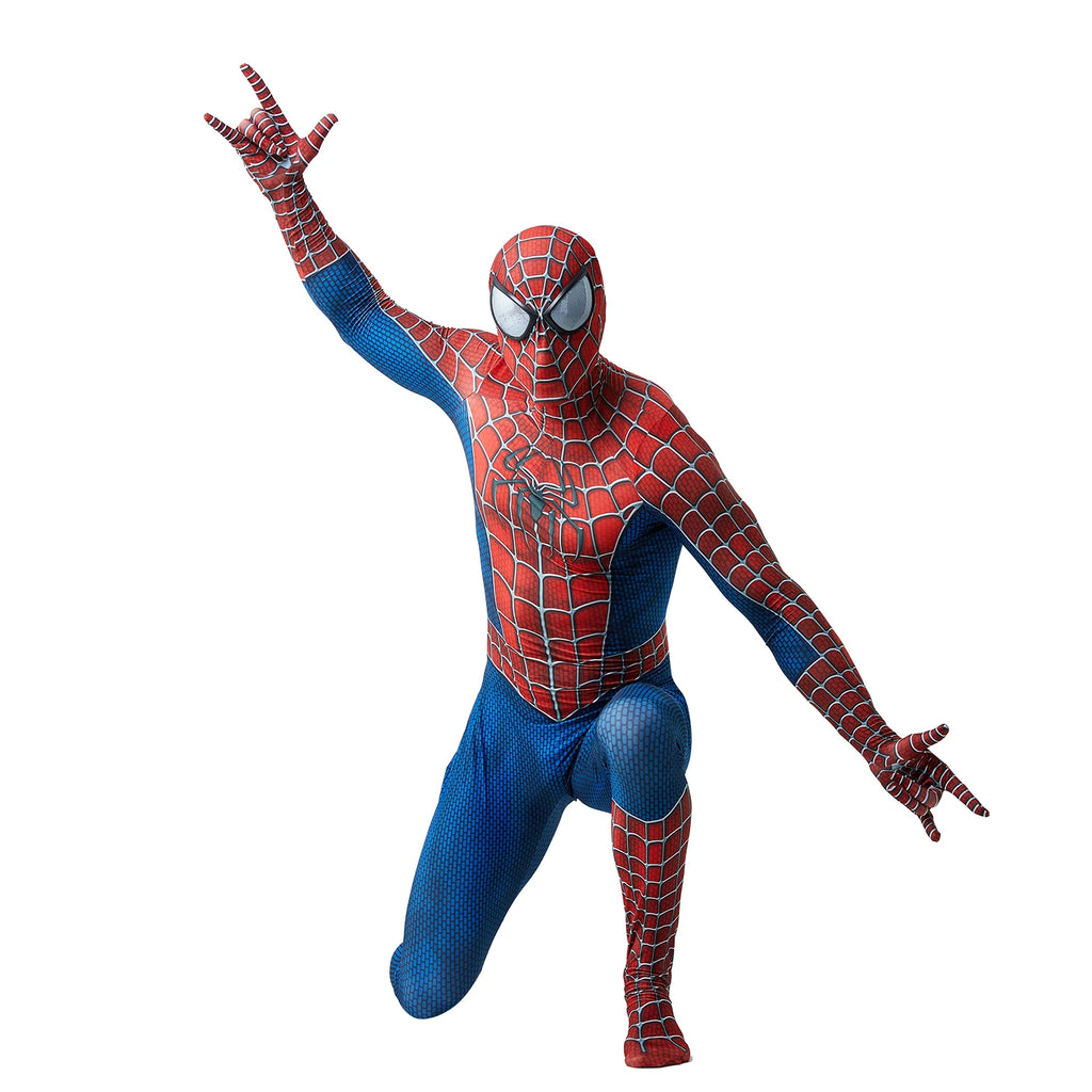 Spiderman Costume Adults Tony Venom Costume  Detachable Mask Stretchable Suit Deluxe Superhero Costume Halloween Costume For Men